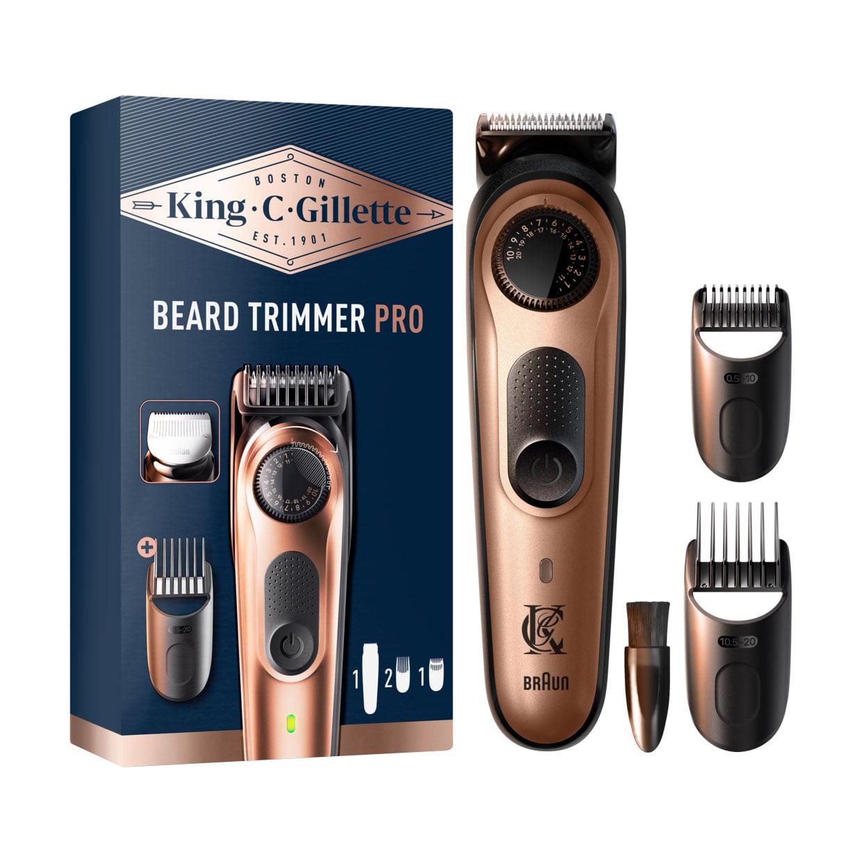 Електричний тример чоловічий Gillette King C Beard Trimmer Pro S6